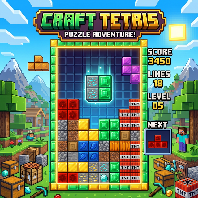 Craft Tetris — minecraft tetris