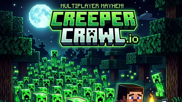 Creeper Crawl — minecraft snake io game