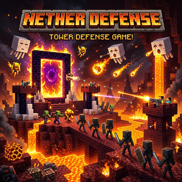 Nether Defense — minecraft tower defense