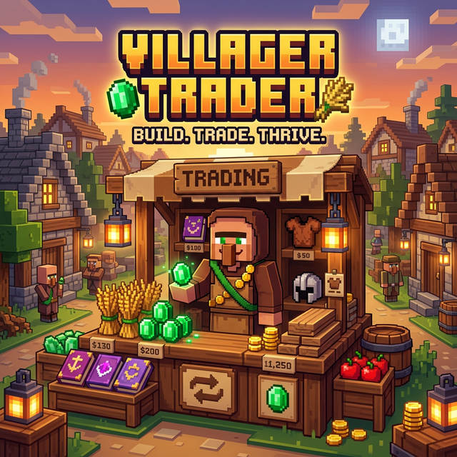 Villager Trader — minecraft trading game