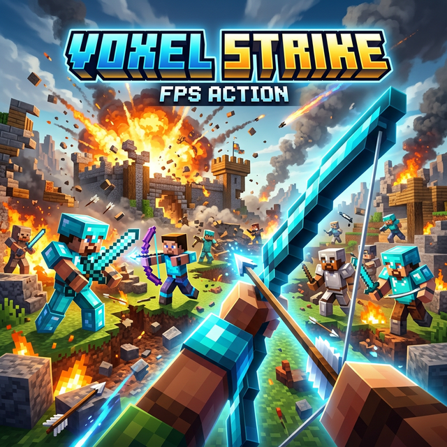 Voxel Strike — minecraft shooter game